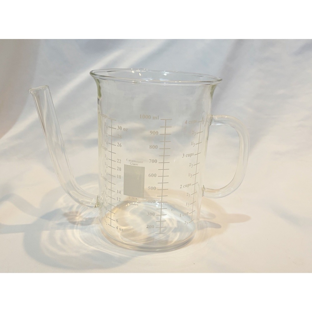 Catamount - Gravy Fat Separator - 4 Cup/1000 ml/32 oz Glass Measuring Beaker USA